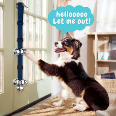 COOYOO Dog Doorbells adjustable strap enables versatile mounting for any doorway.