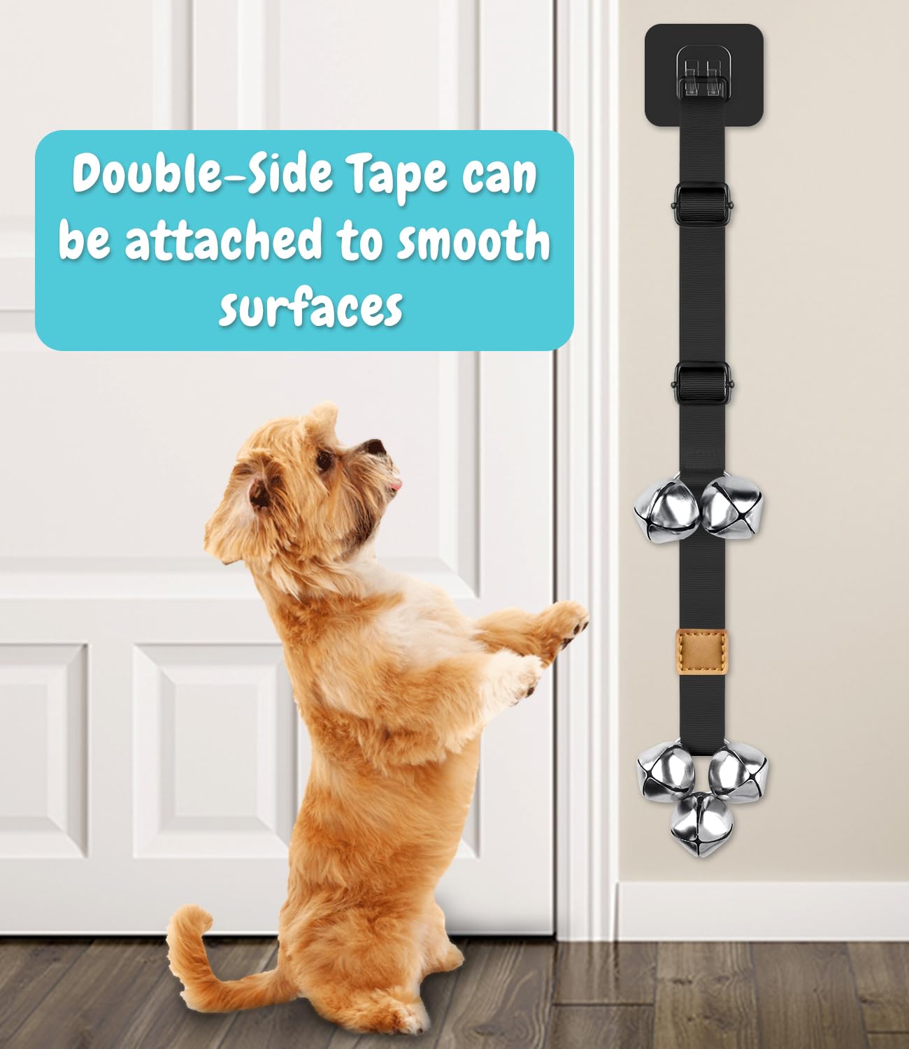 COOYOO double-sided tape attaches securely without residue on walls