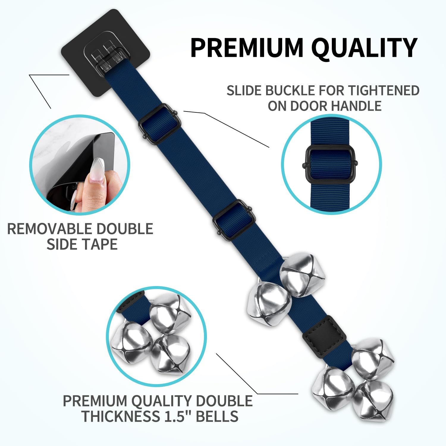 Durable nylon strap and sturdy hardware withstands enthusiastic dogs.