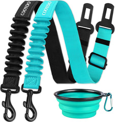 COOYOO dog seat belt retractable shows durable nylon and reinforced stitching for safe rides.
