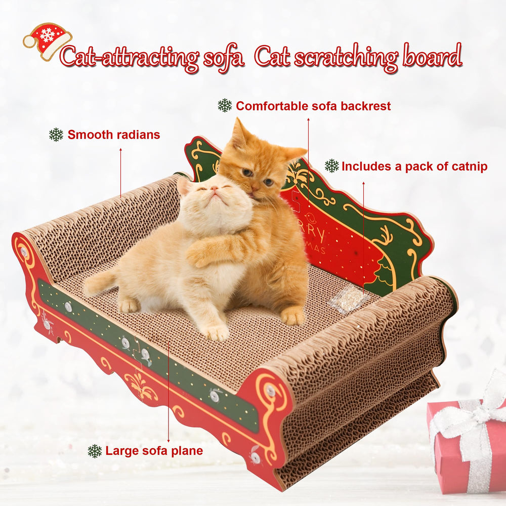 Coozment Scratching Sofa cushion-detail highlights high-density cardboard and recyclable materials.