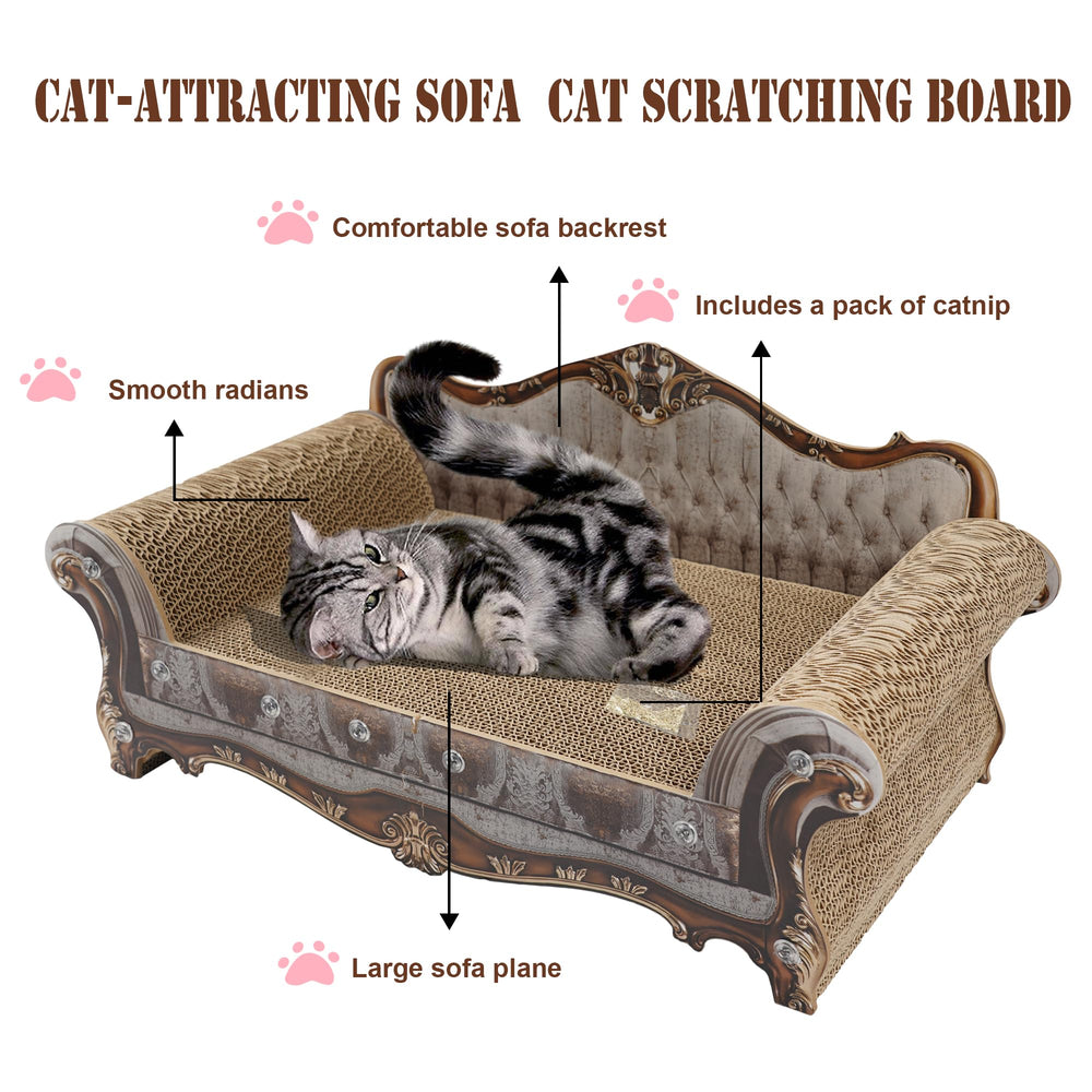 COOZMENT sofa scratching couch durability material image emphasizes eco-friendly design and resilience.