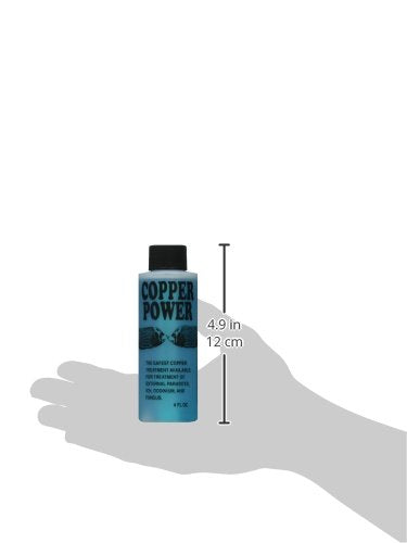 Copper Power Endich blue treatment in aquarium context supports disease prevention for marine fish.