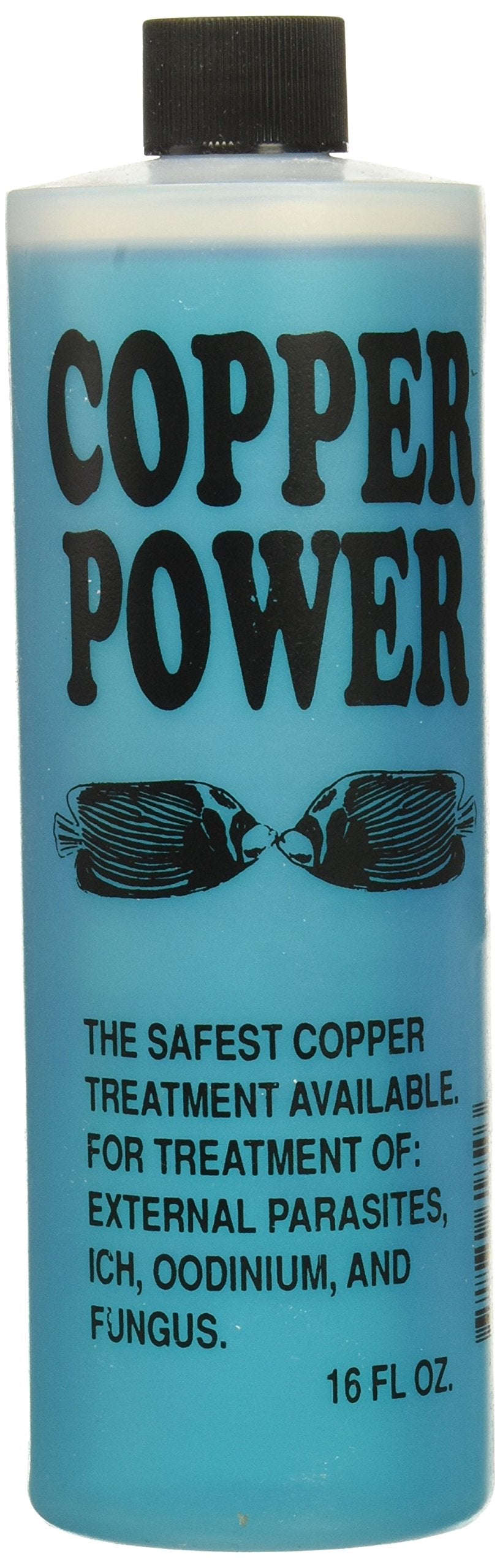 Copper Power Endich Blue Treatment bottle pictured for marine fish care in aquariums.