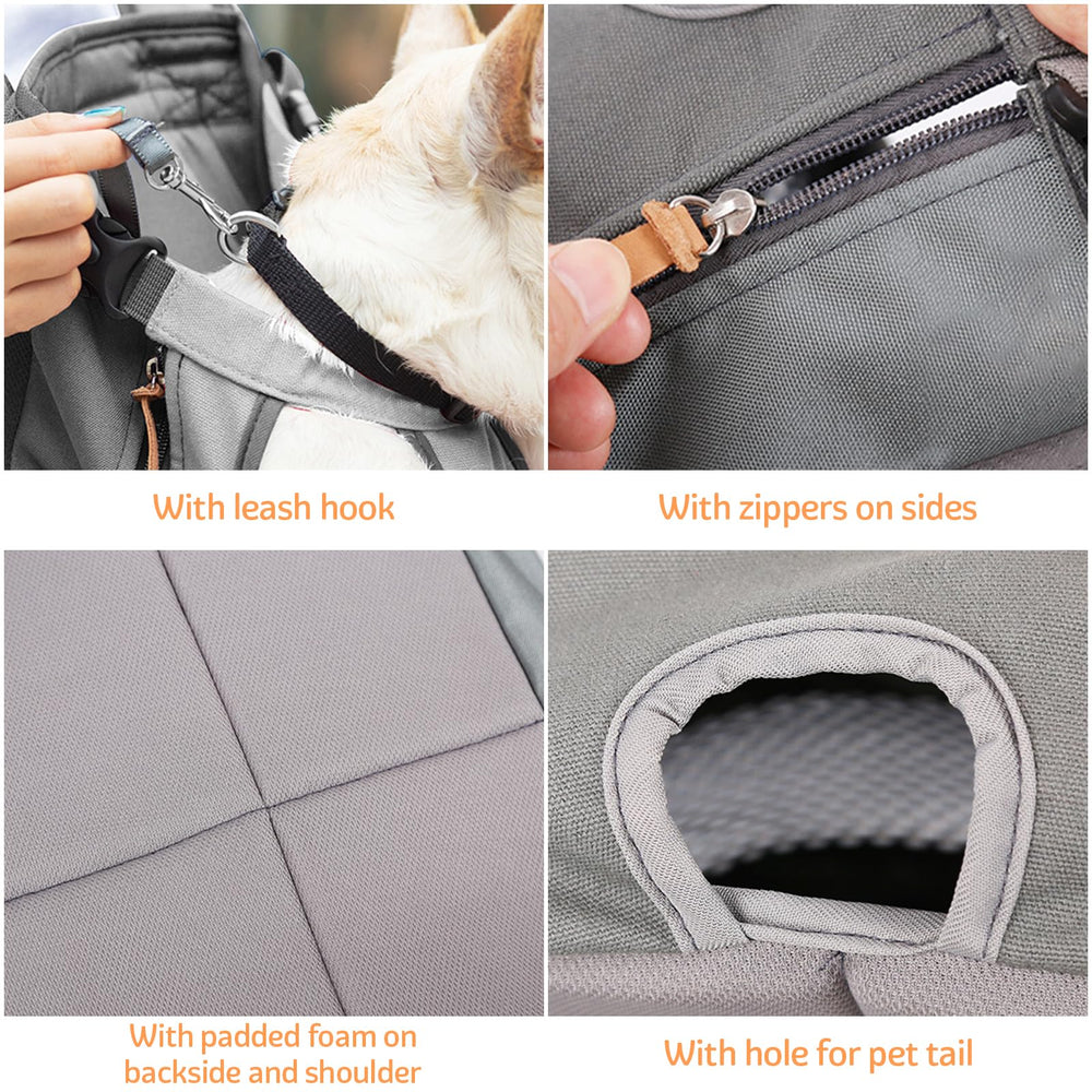 Coppthinktu dog carrier backpack padded straps reduce shoulder strain on longer walks.