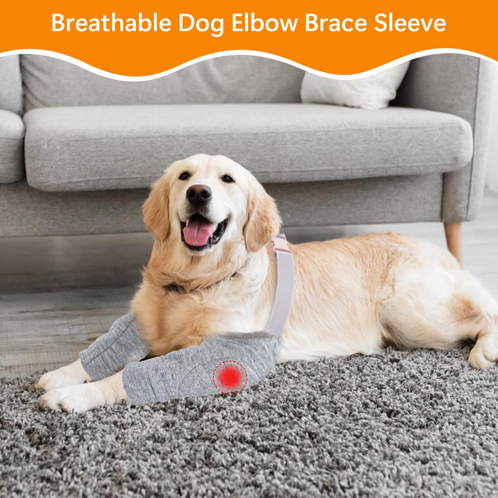 Coppthinktu dog elbow pad beige sushi pattern reduces friction during daily wear