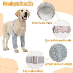 Coppthinktu dog elbow pad blue cherry design aids comfort during walks and rest