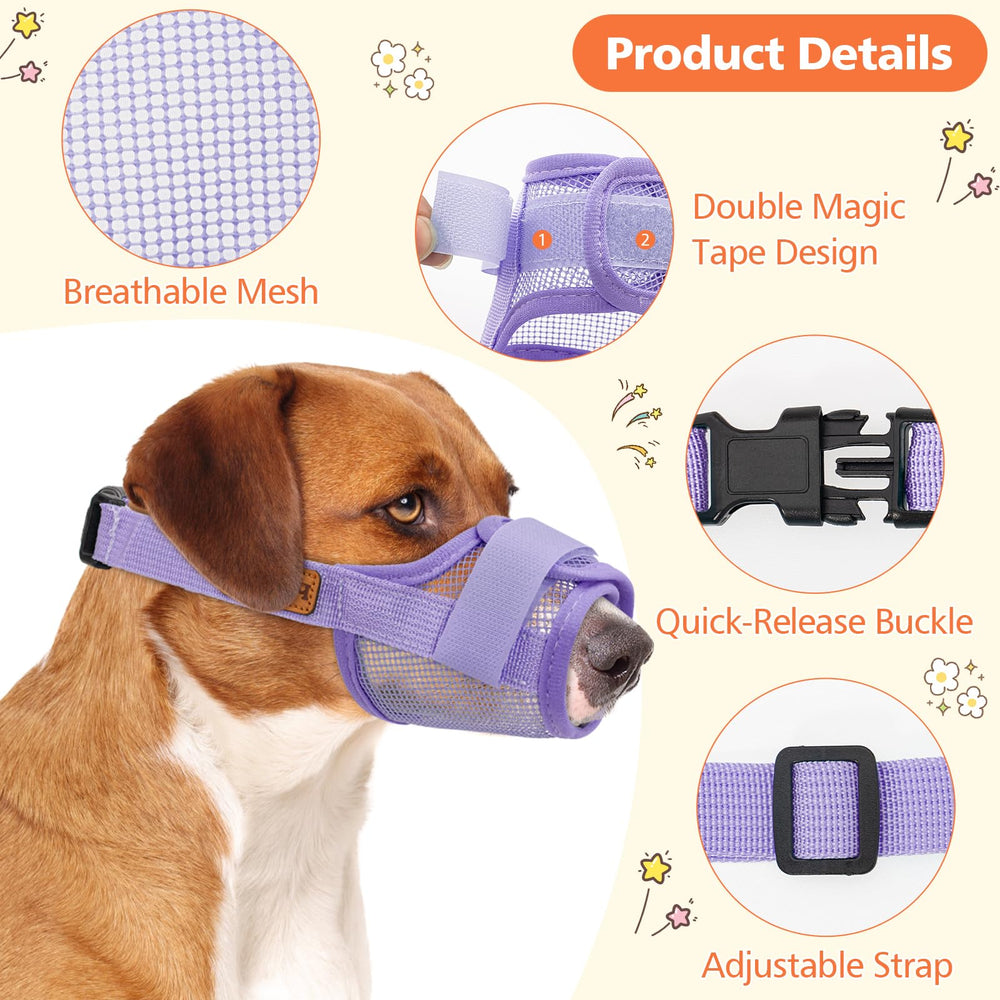 Coppthinktu dog muzzle quick-release buckle enables easy on-off during outings.