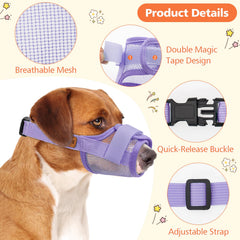 Coppthinktu dog muzzle quick-release buckle enables easy on-off during outings.