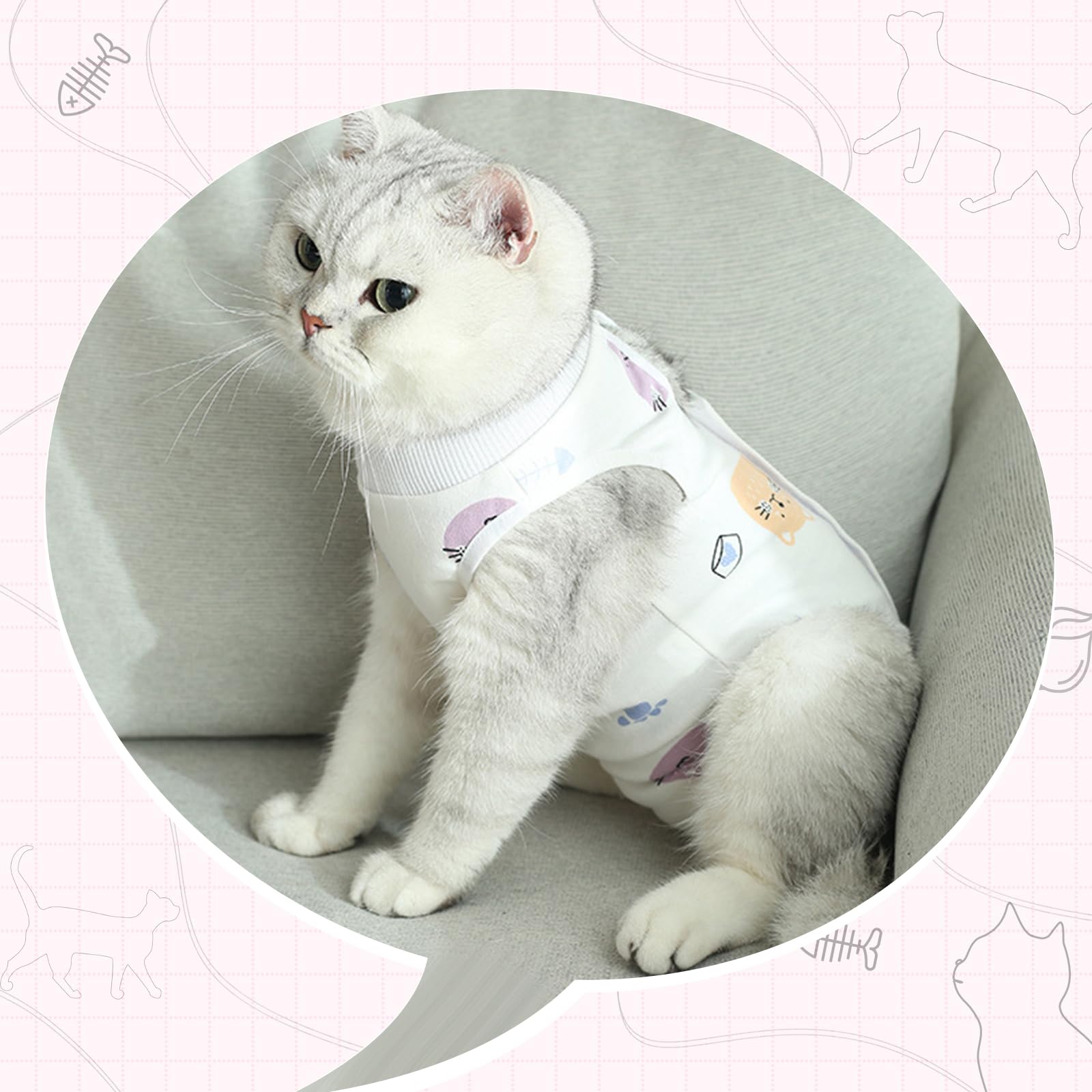 Coppthinktu lavable a maquina traje gato: fácil de limpiar para dueños con varias mascotas.