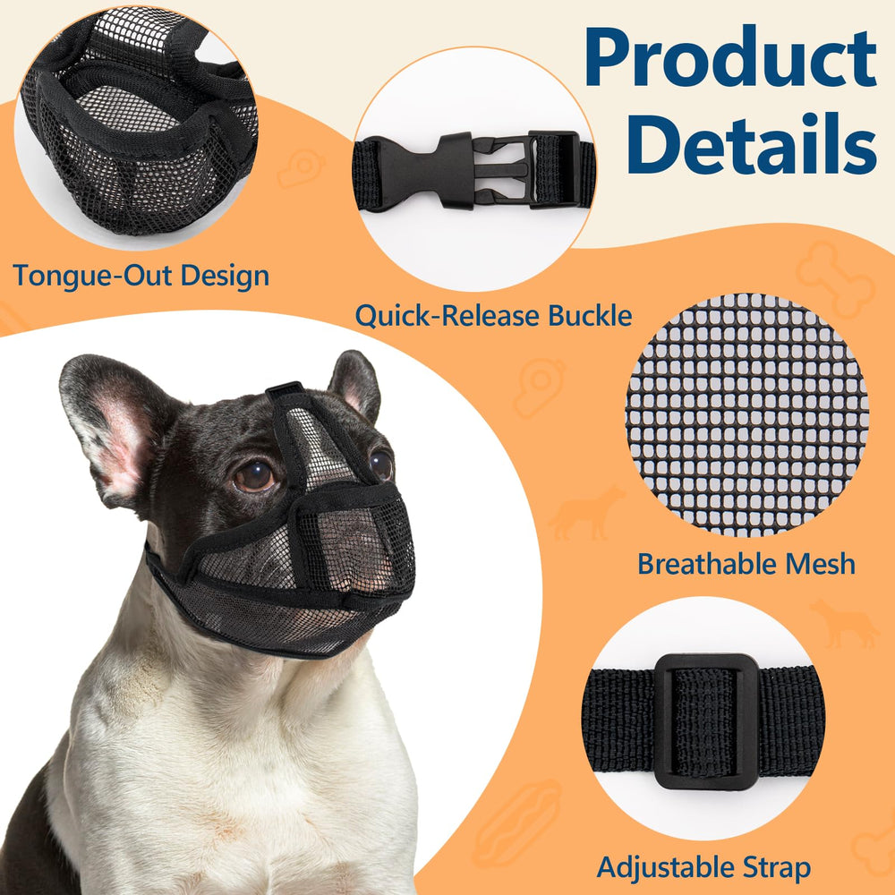 Coppthinktu short snout muzzle open-eye design keeps dog's eyes visible and calm