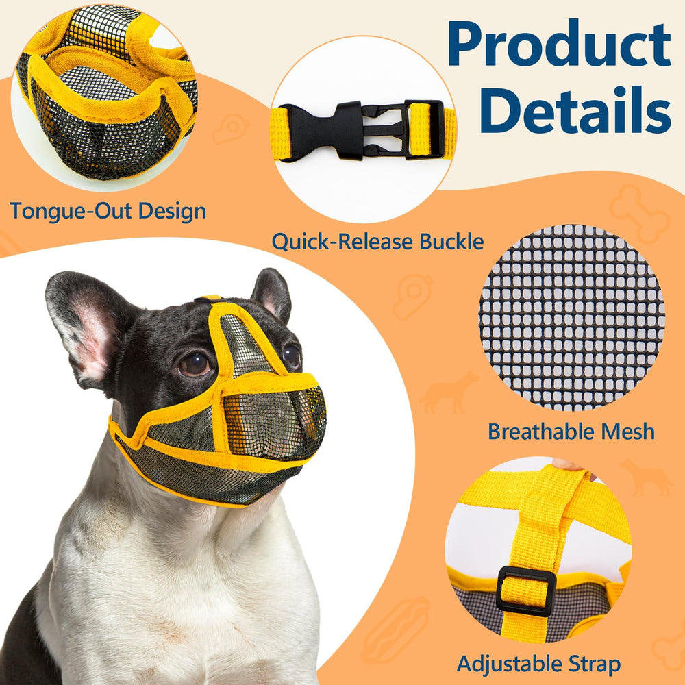 Coppthinktu short snout muzzle open eye design reduces anxiety during walks.