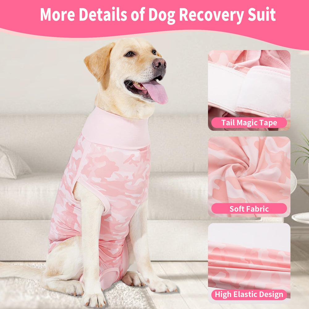 Coppthinktu soft elastic fabric dog onesie promotes freedom of movement during recovery
