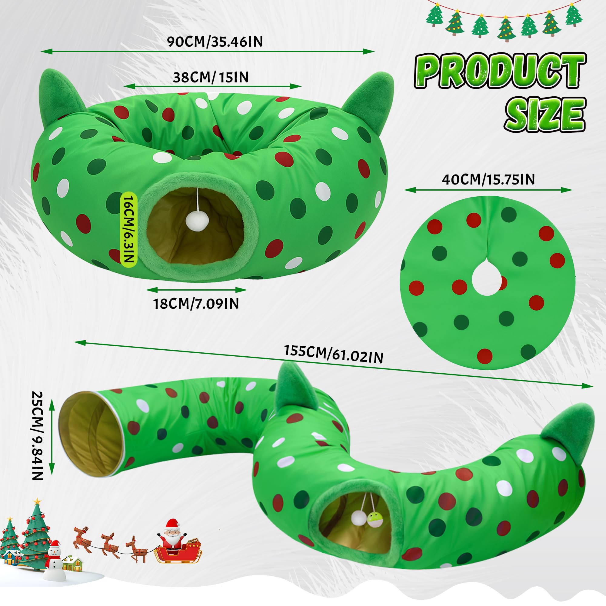 CORALMEE cat-tunnel-donut-shape demonstrates versatile 3-in-1 configuration.