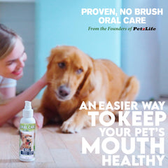CORE Pet Complete Oral Care closeup shows peppermint-gel texture and natural ingredients.