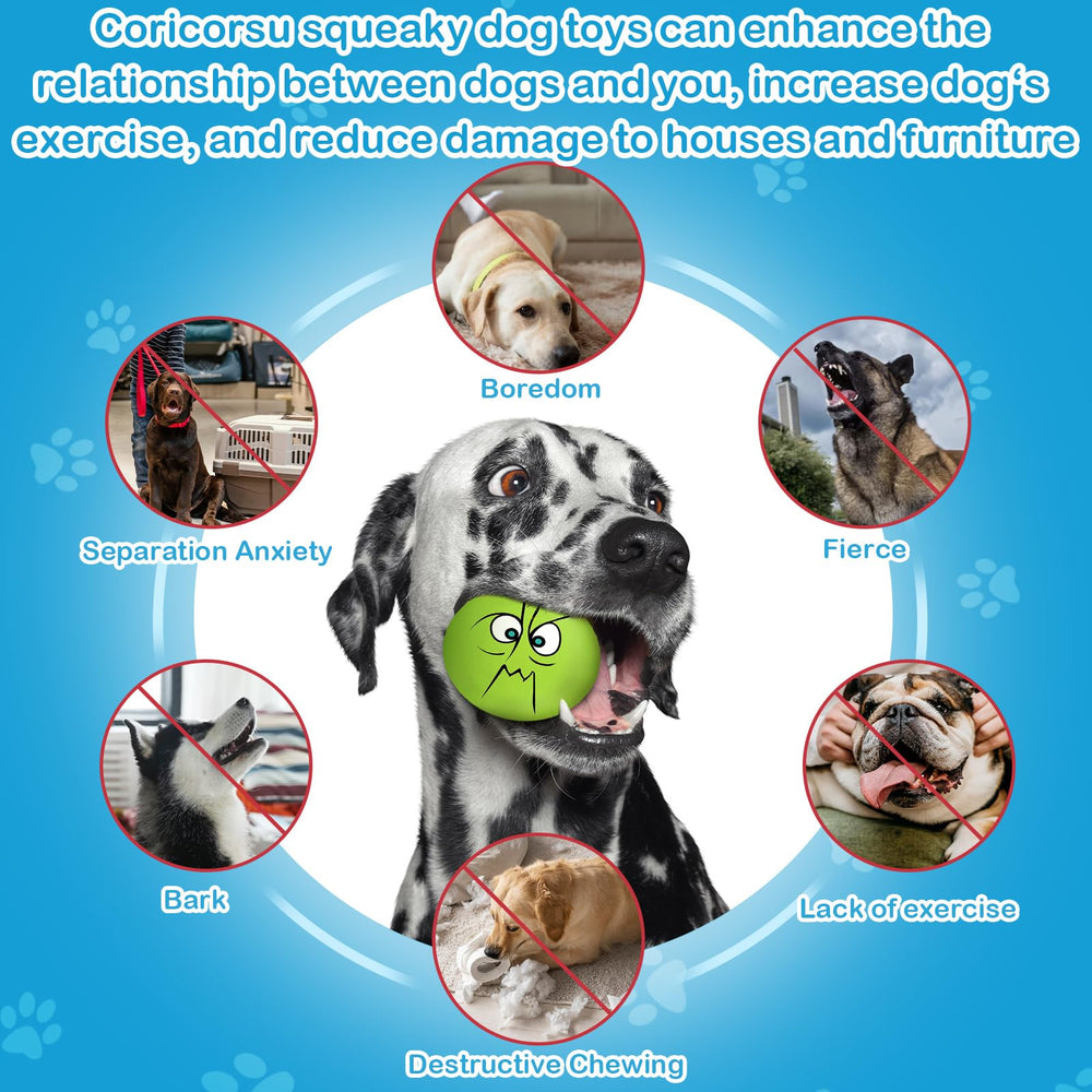 Coricorsu squeak function showing the toy's audible cue during chew