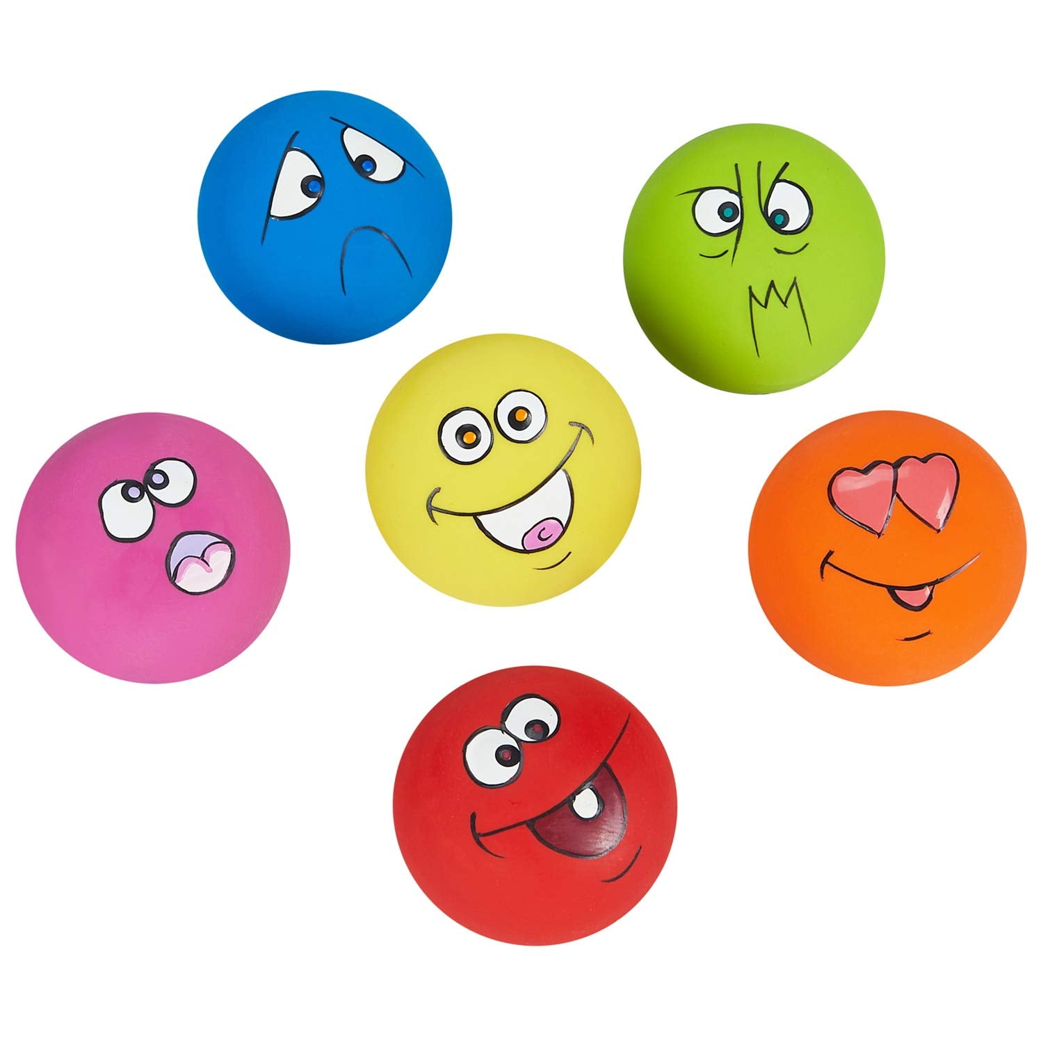 Coricorsu dog toy squeaky funny-face pack boosts playful bonding during fetch.