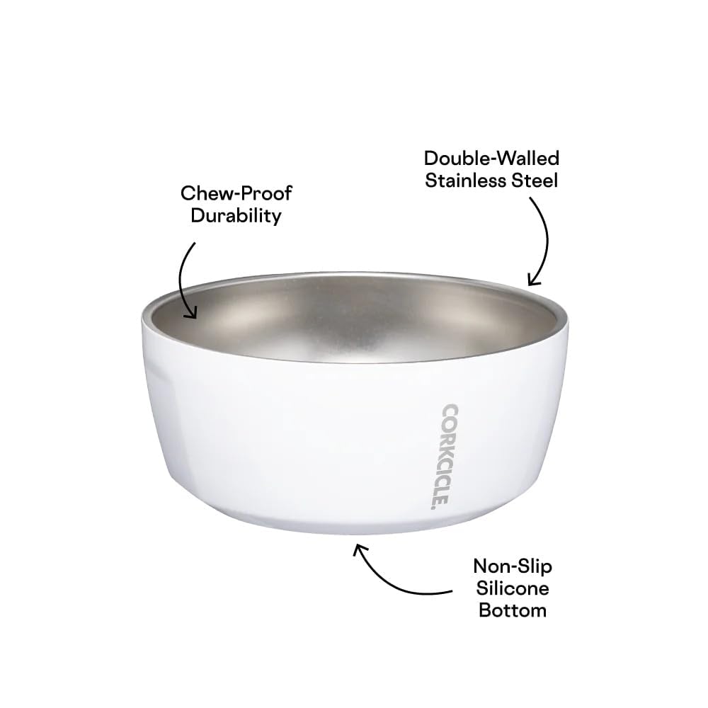 Corkcicle dog bowl top rack dishwasher safe for easy cleaning