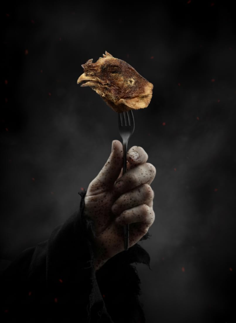 CorpseCo Chicken Heads brains and beaks close-up highlighting natural nutrients for joint support.