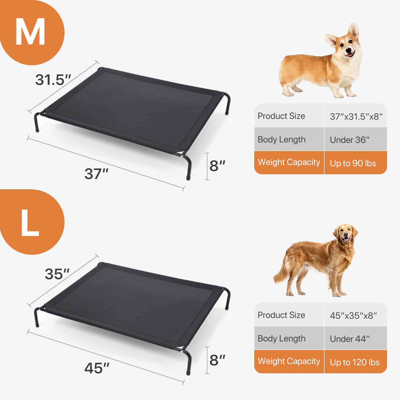 Cosita dog bed silicone non-slip feet reduce slipping when jumping on