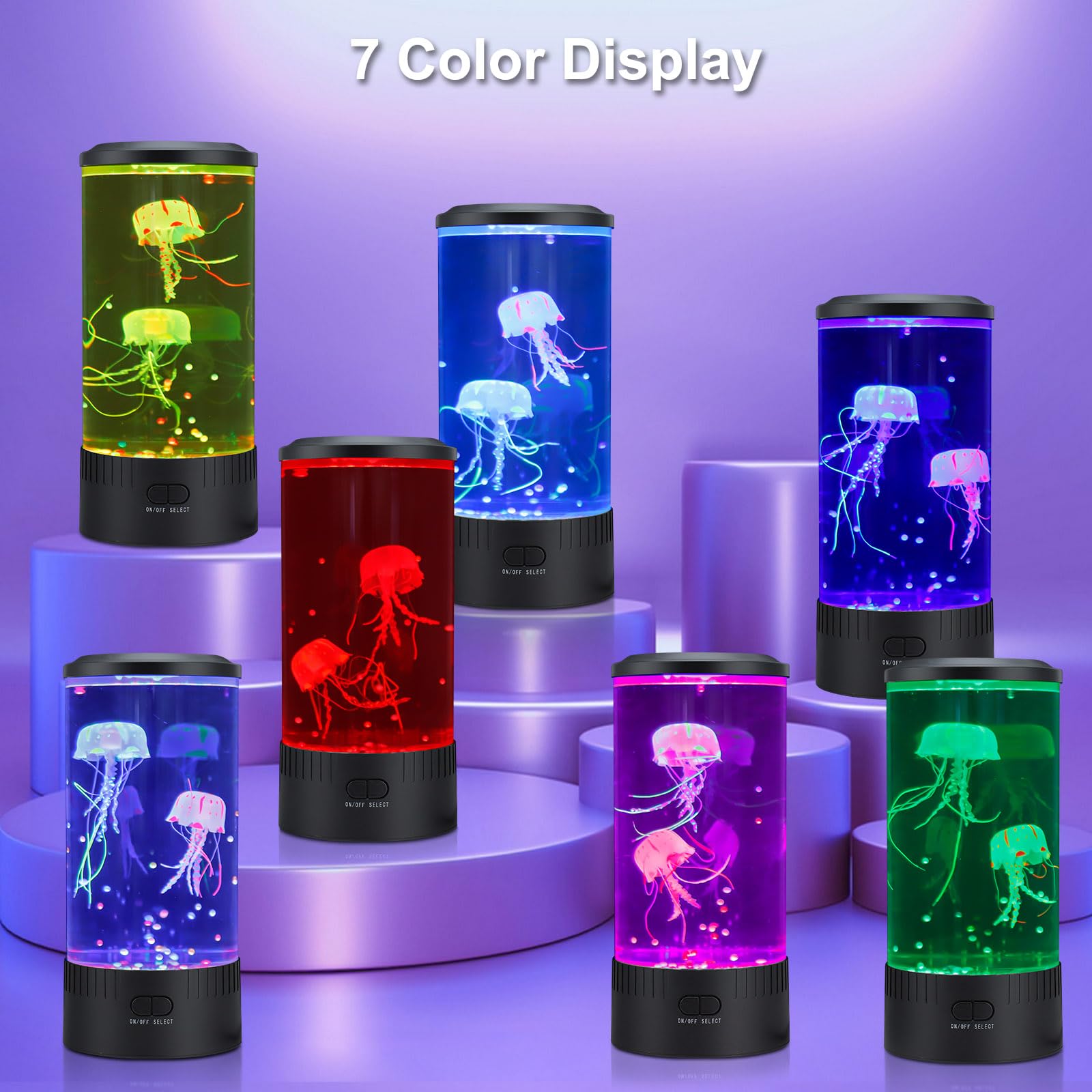 Cosney Jellyfish Lamp upgraded decorative beads enhance shimmer and charm