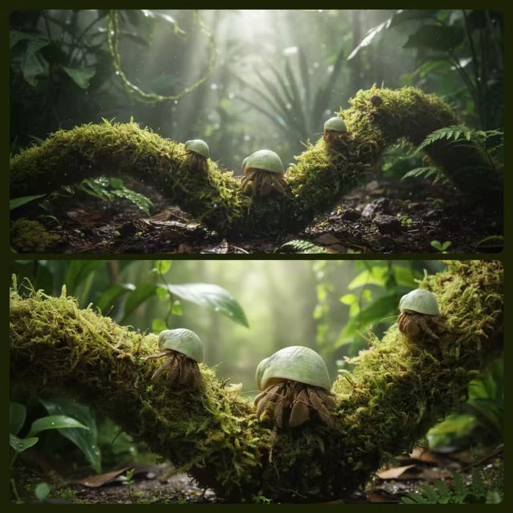 COSOC Hermit Crab Moss-Vine Details add natural texture and shelter.