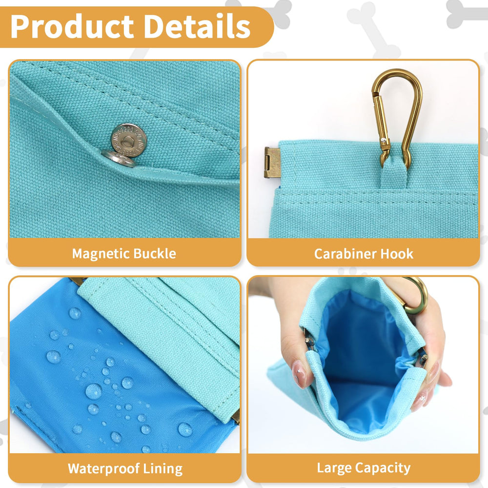 COSOWO treat pouch shows magnetic pocket for quick rewards on hikes.