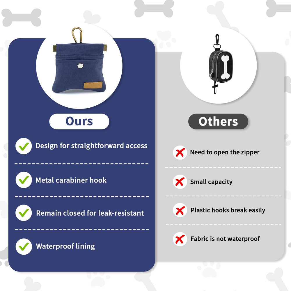 COSOWO dog treat pouch ideal for travel, walks, and park activities with easy access.