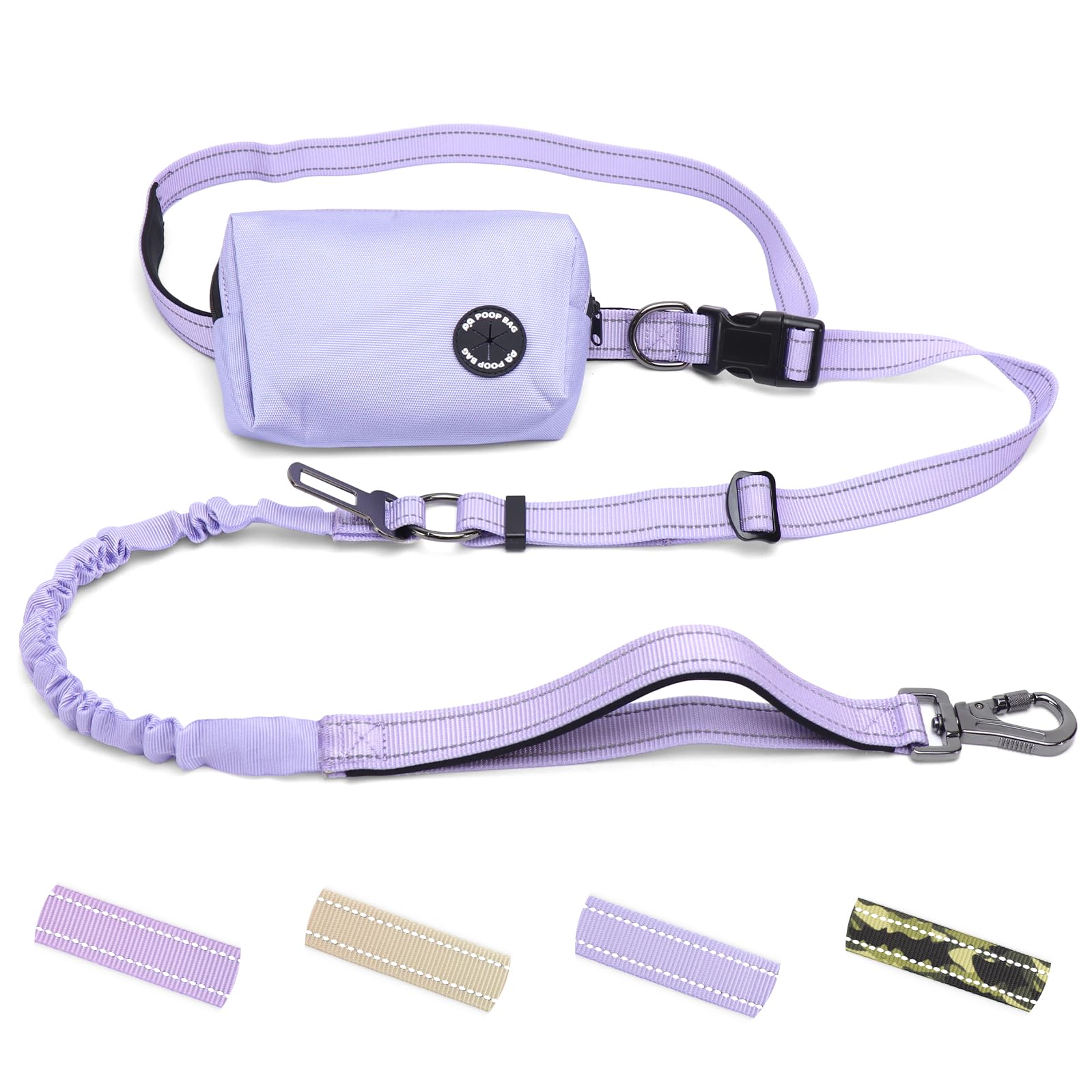 COSOWO hands-free dual-handle retractable leash for safer urban walks