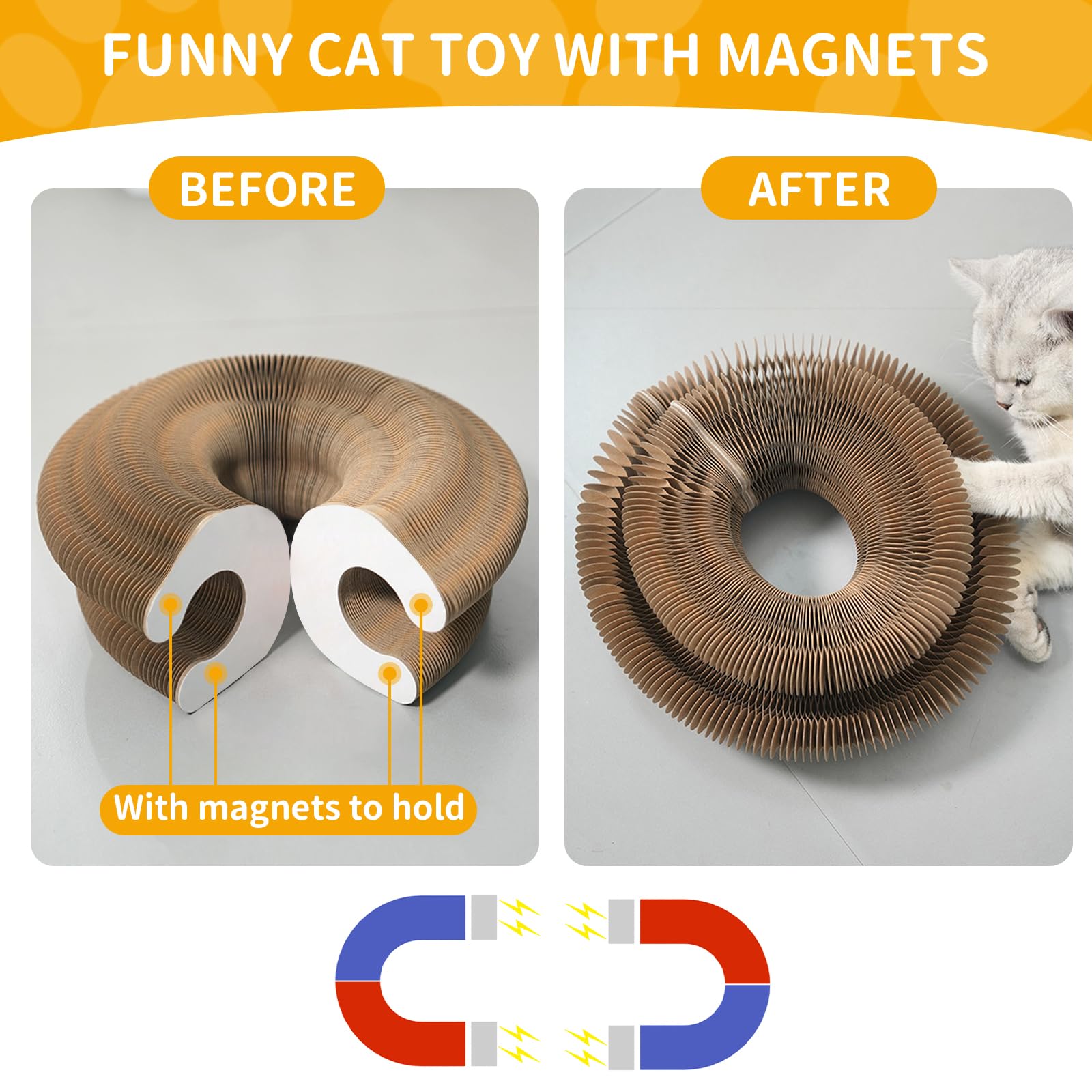 COSOWO Kitty Kurlz bell ball interaction adds engaging sound and motion.