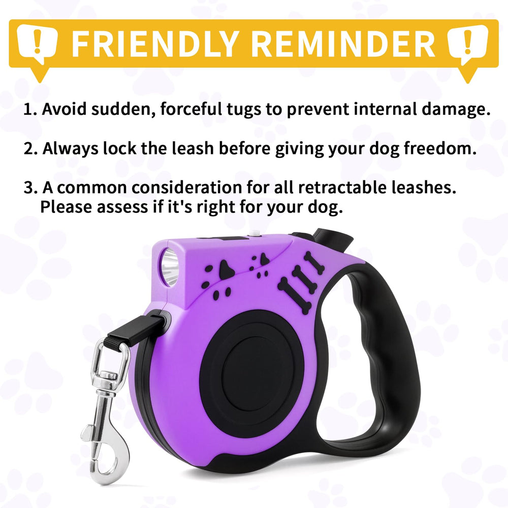 Night safety walk with built-in light and rechargeable USB on COSOWO leash