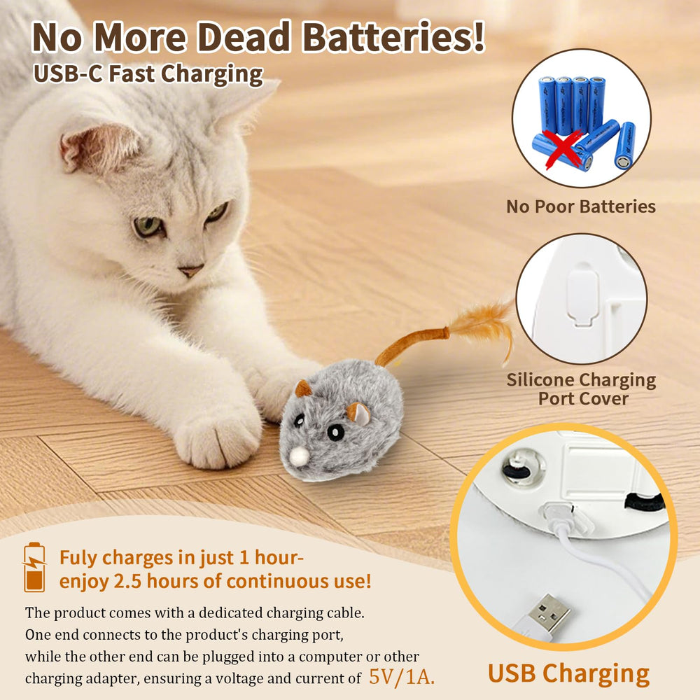 COSOWO realistic mouse chirping toy helps simulate real prey during focused hunting sessions