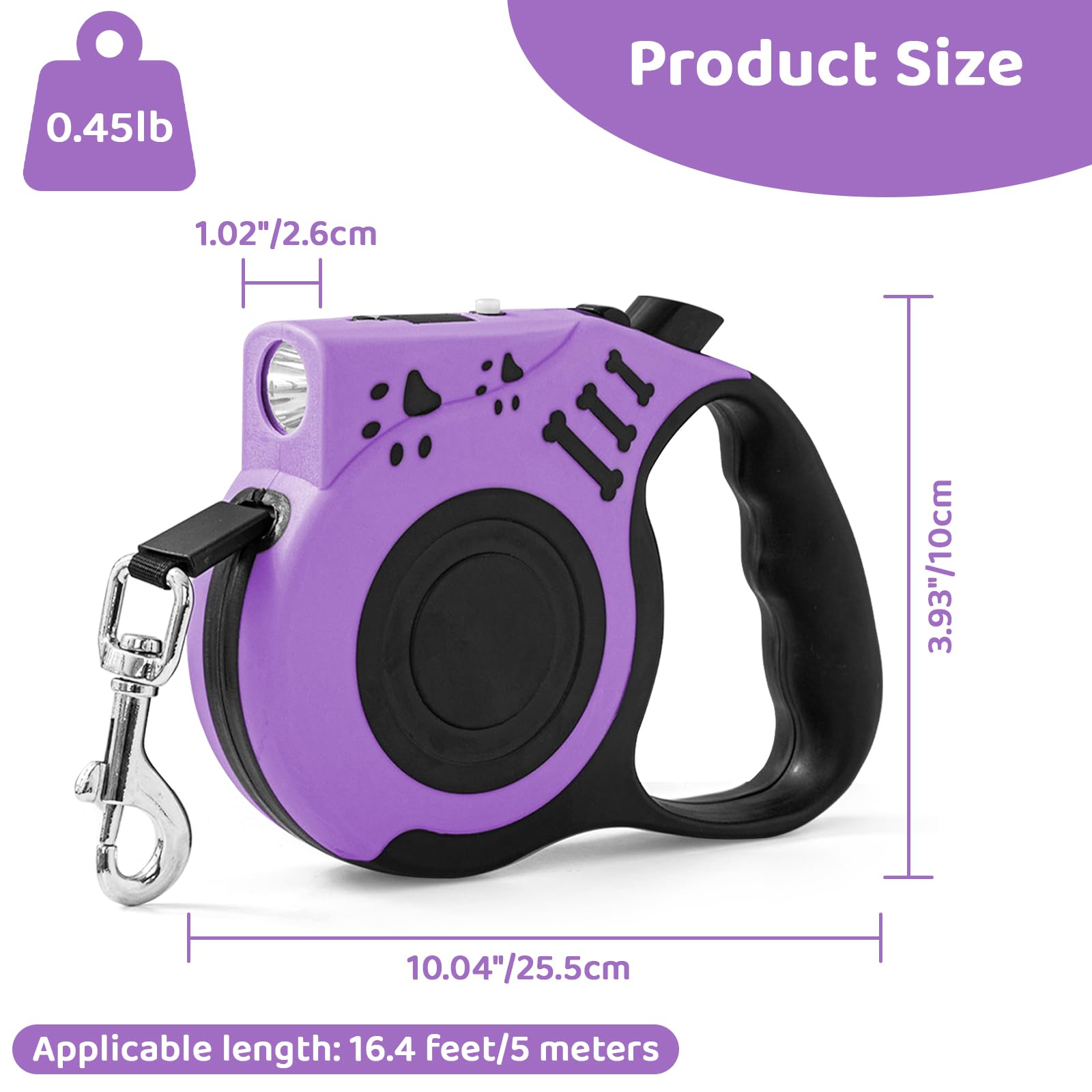 Suitable for small to medium dogs up to 30 pounds with COSOWO leash