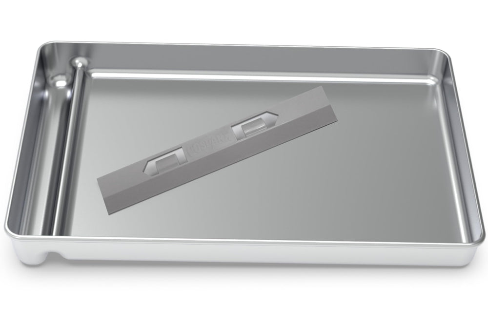 COSPARX upgraded stainless steel litter tray hood-clip design enhances secure attachment and odor containment