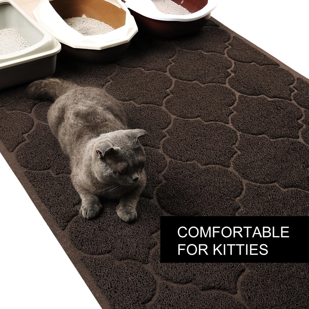 Cosyearn LittleTiger XL mat brown blends with decor.