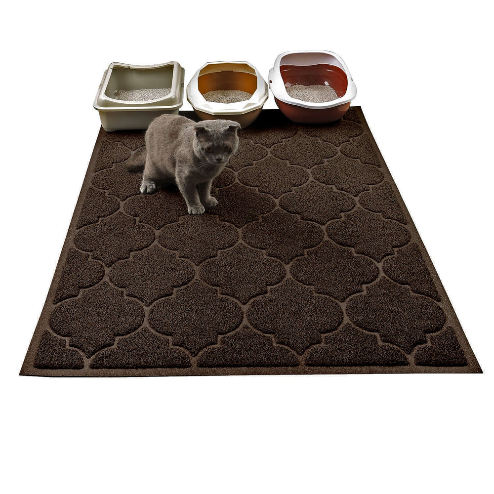 Cosyearn LittleTiger XL mat full view reduces litter tracking.