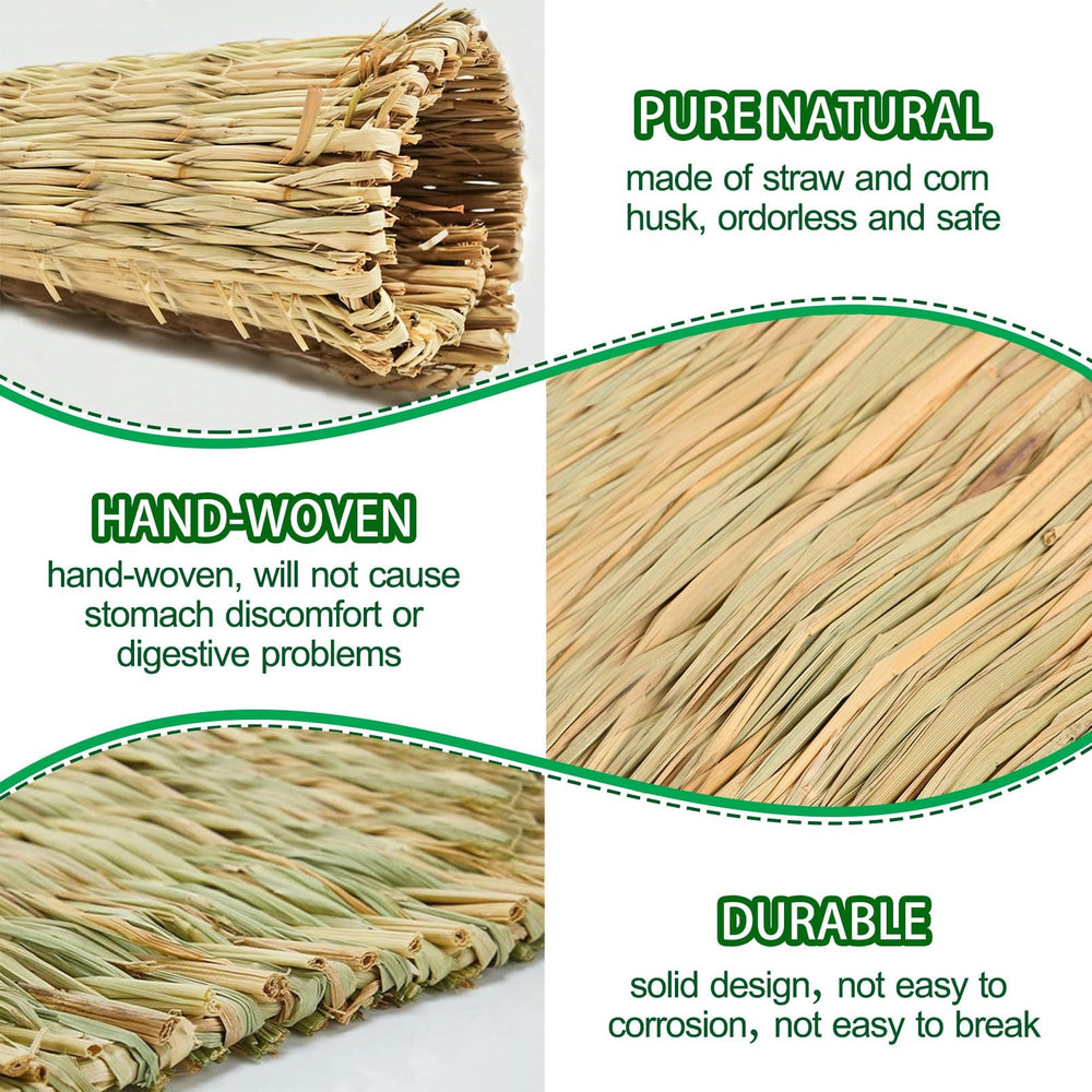 COTELEEC natural straw bed—sturdy, breathable, helps keep cages cozy