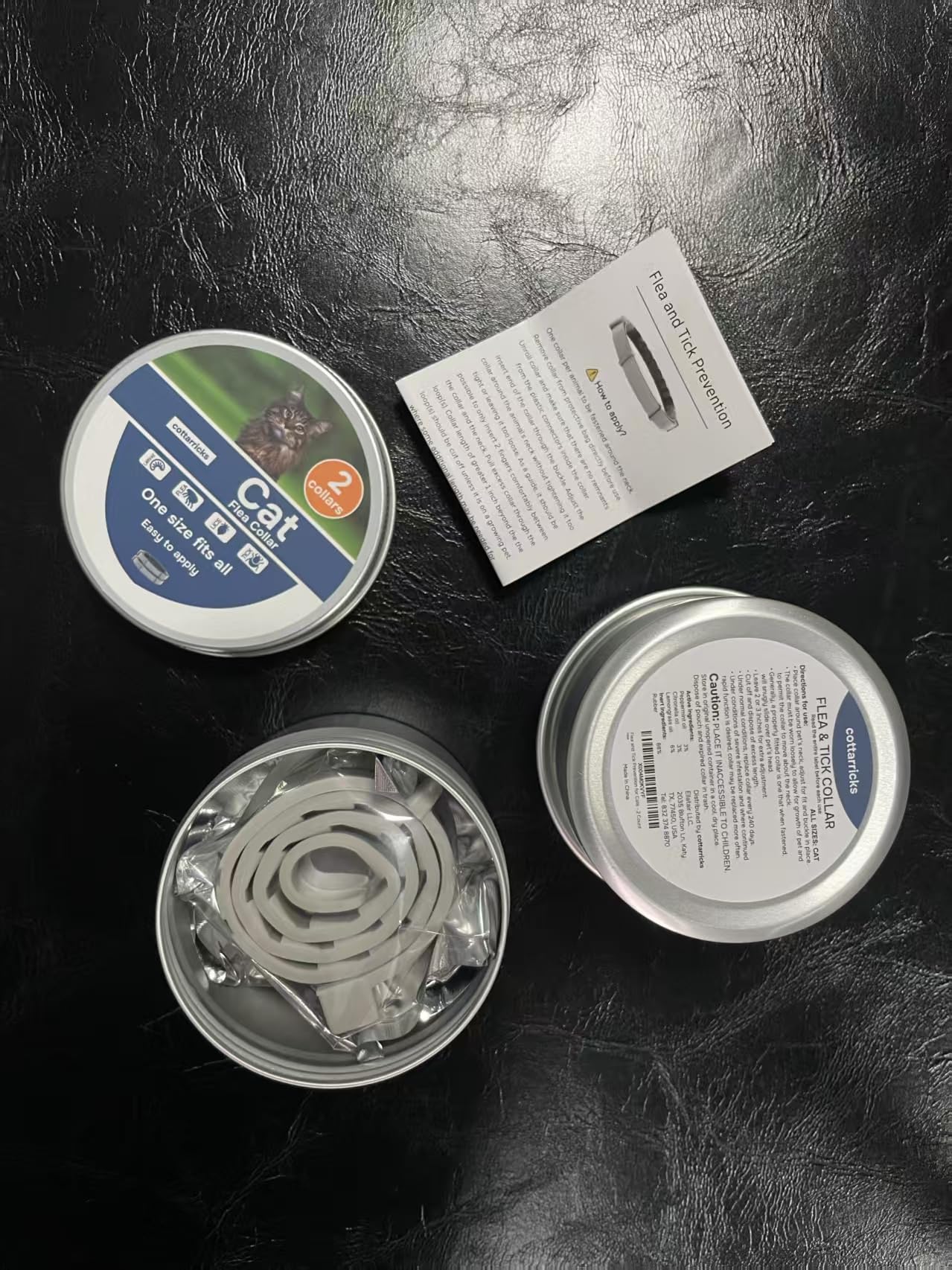 Cottarricks flea collar providing long-lasting protection against ticks and fleas