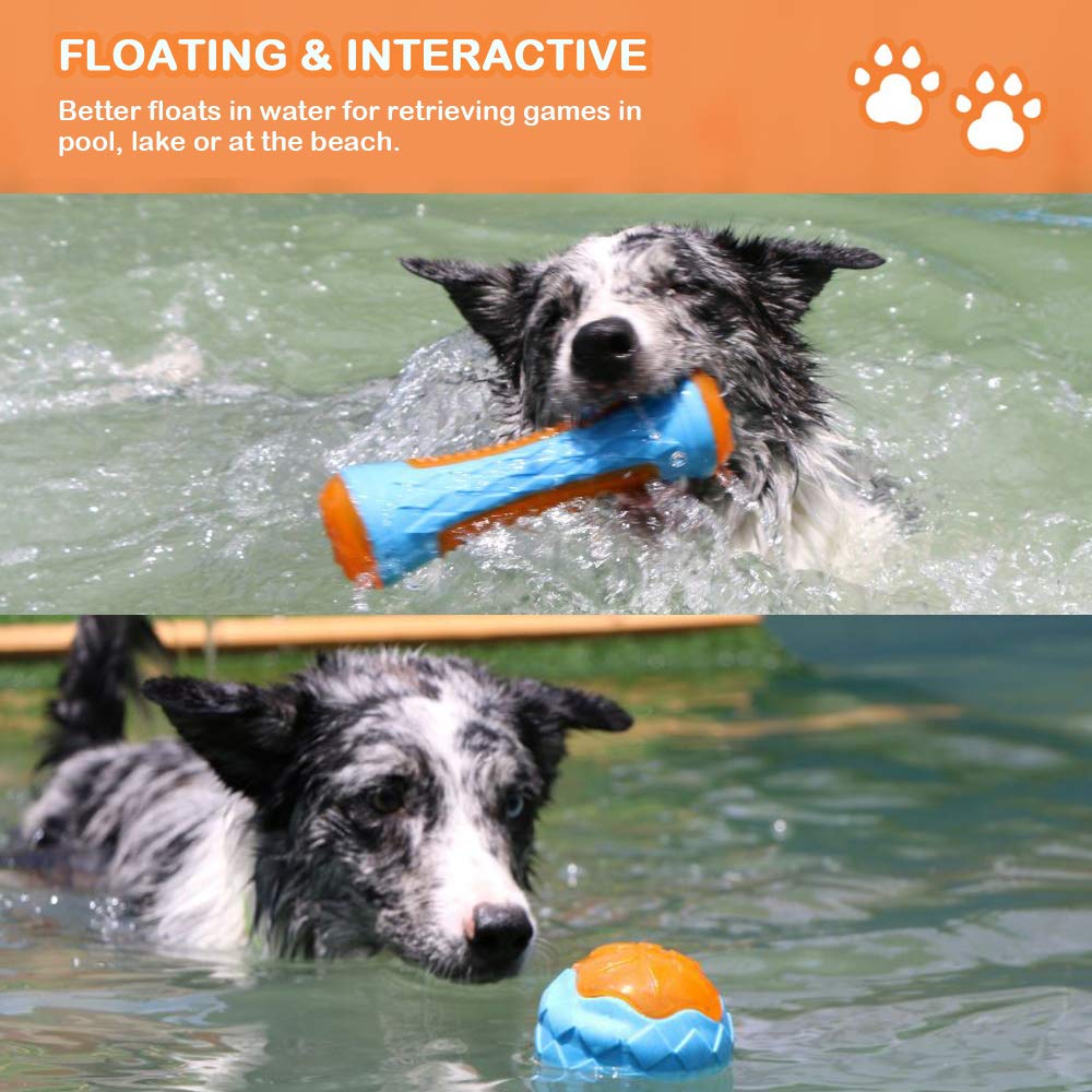 CoubonTail dog squeaky toy gear offers varied texture during play