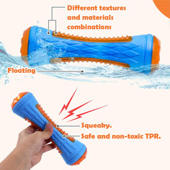 CoubonTail gear toy textured surface promotes varied biting.
