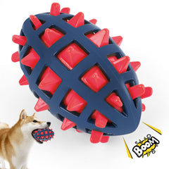 CoubonTail dog toy ball squeaker image shows a fetch-ready squeaky ball for training.