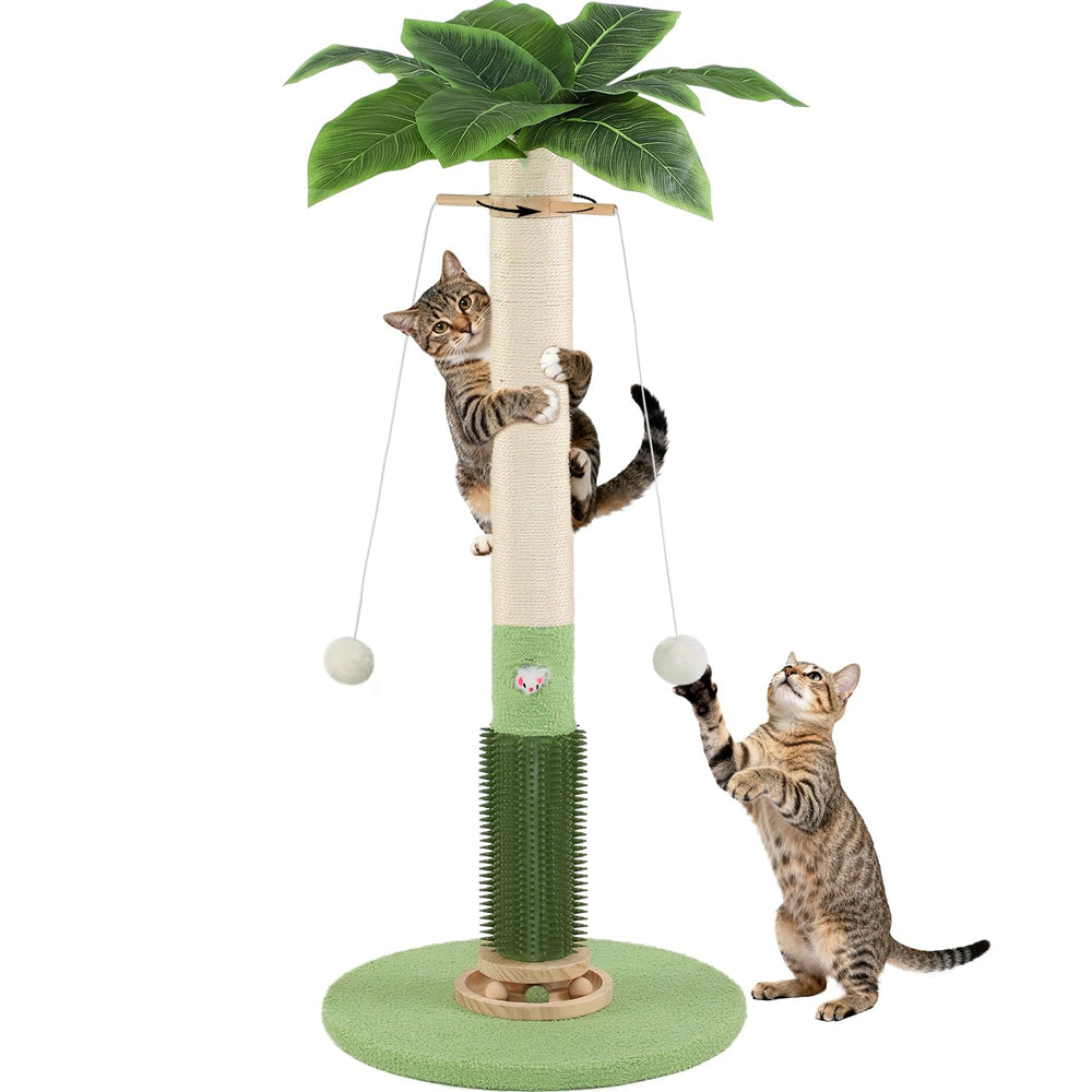 COUNER self-groomer brush feature supports gentle grooming during play.