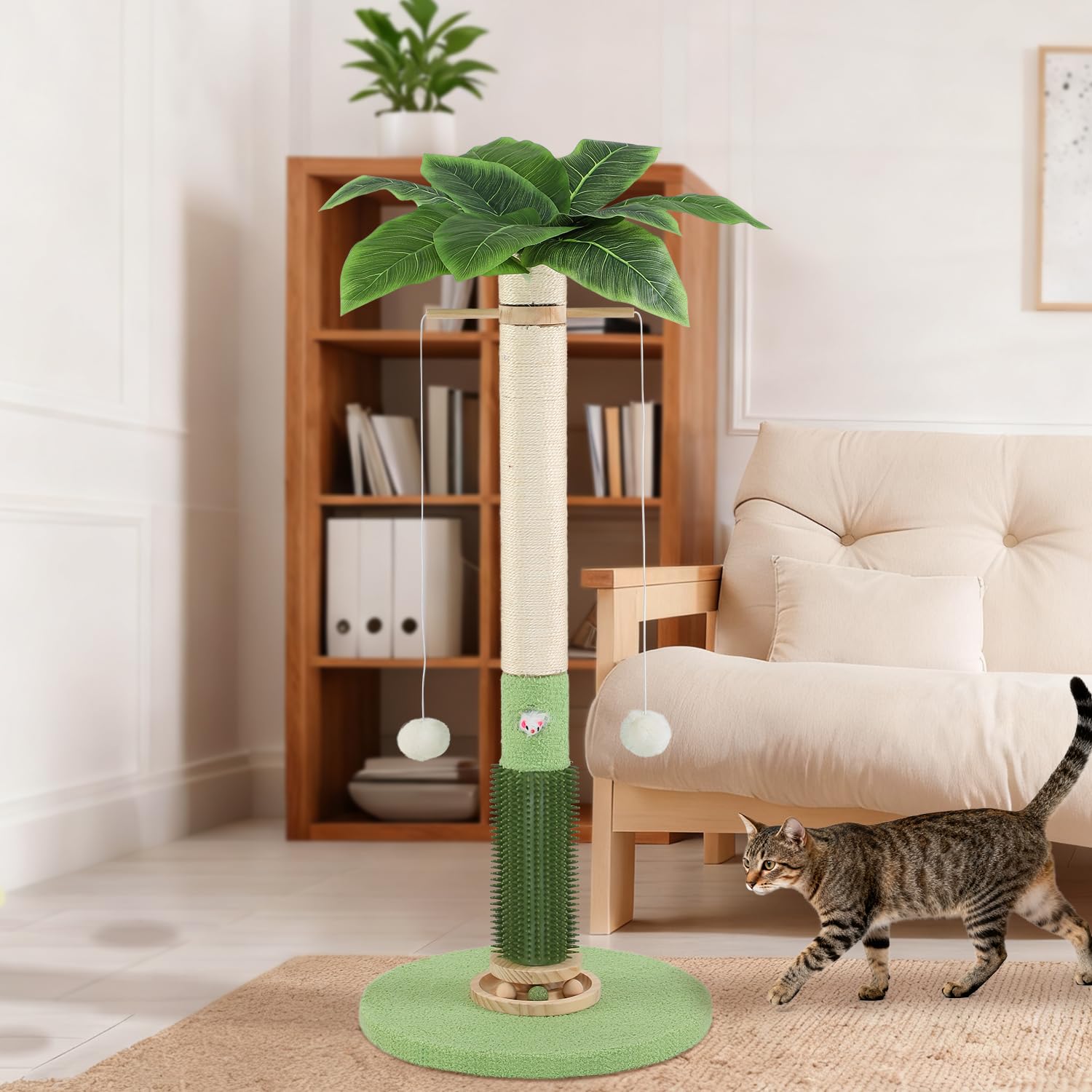 COUNER natural sisal promotes healthy claw maintenance.