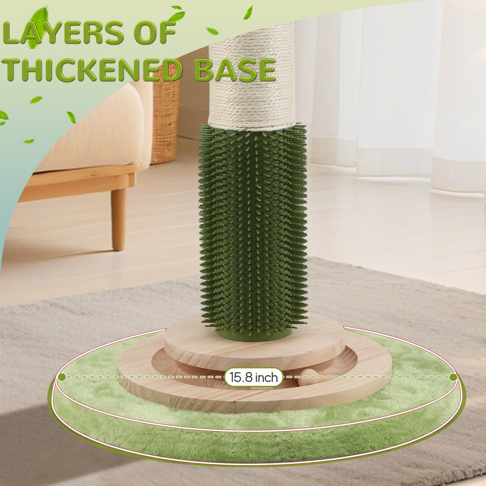 COUNER vibrant green post with decorative flower accents for home décor.