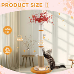 COUNER sisal rope detail on post provides durable scratching surface for cats.
