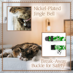 Country Brook Design rattlesnake cat collar on model demonstrating lightweight comfort
