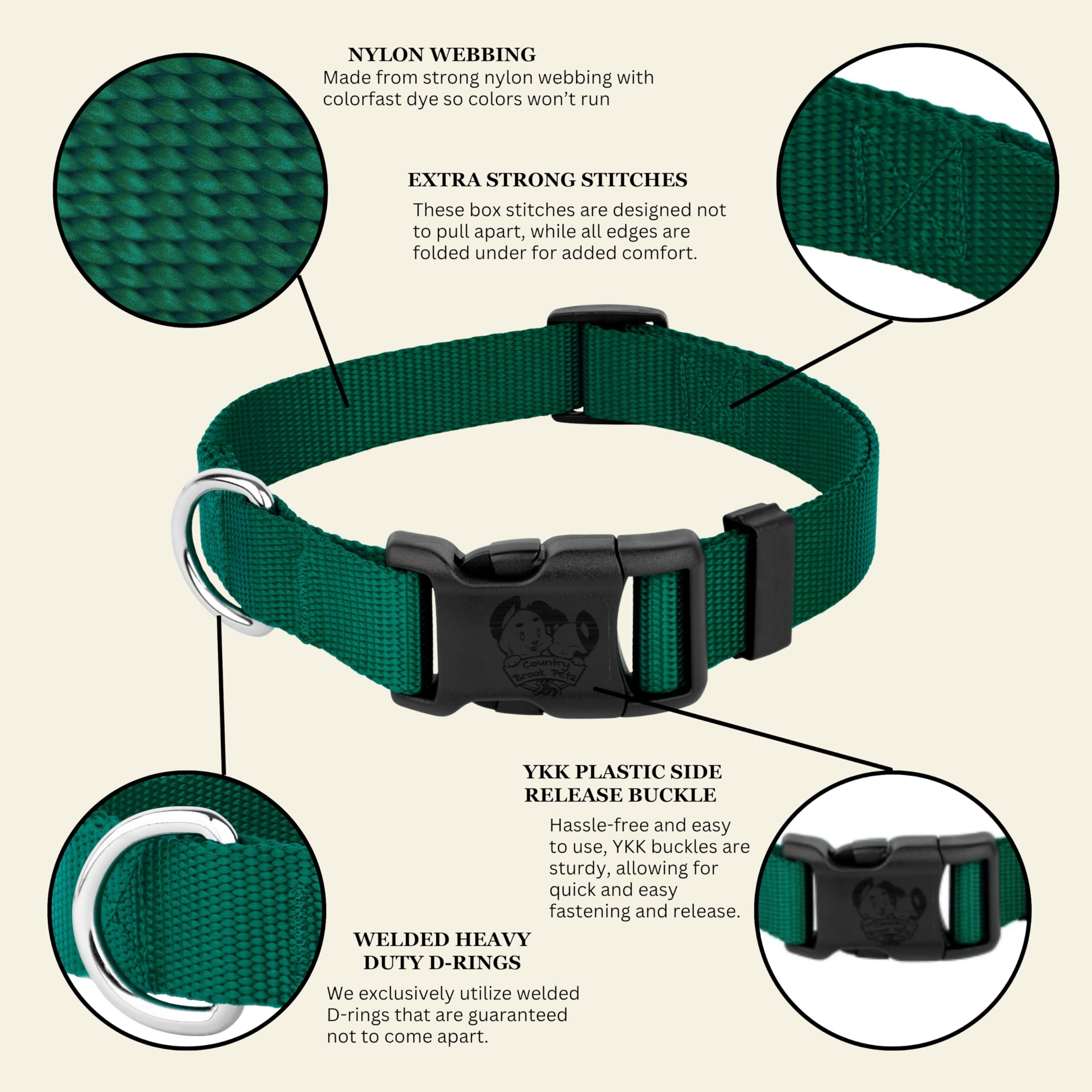Country Brook Petz collar for daily walks supports comfortable adventures
