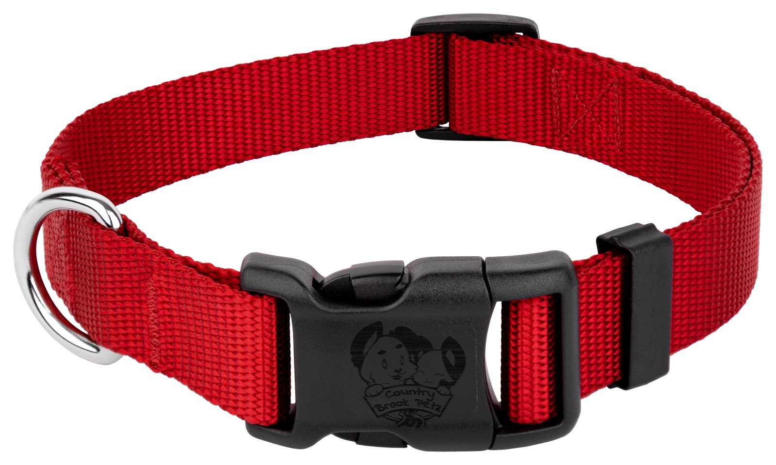 Country Brook Petz nylon collar ideal for daily activities and comfy daily outings.