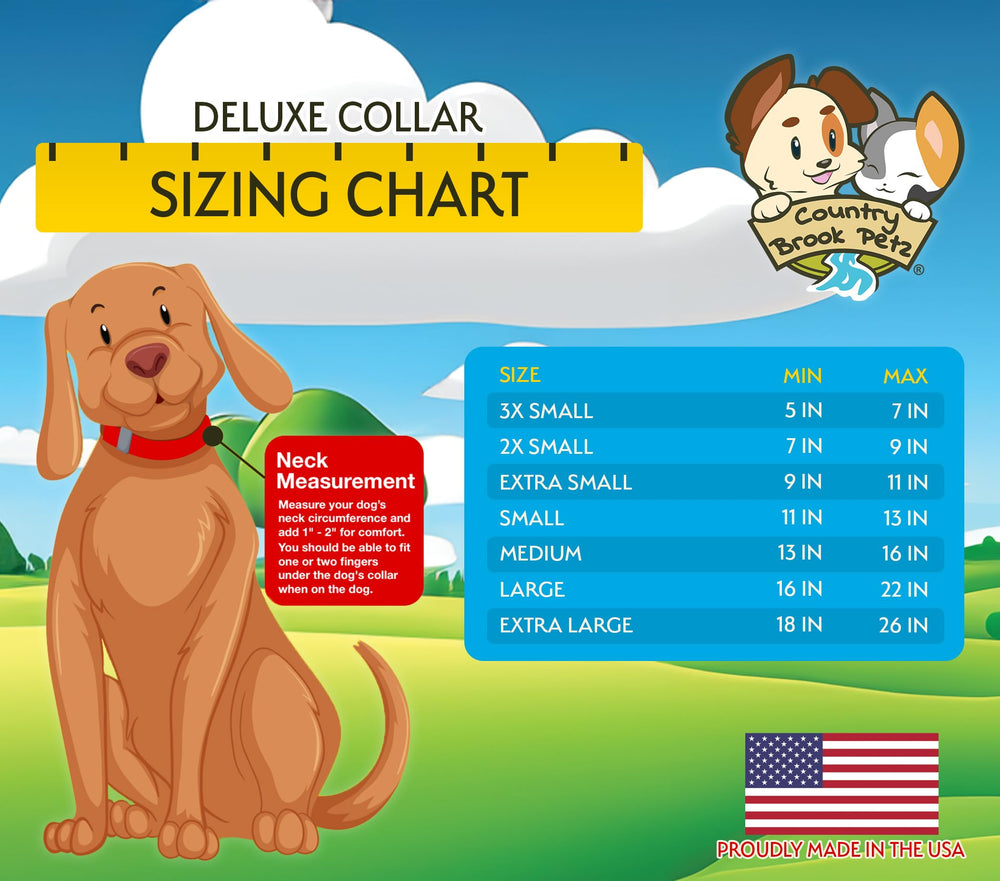 Country Brook Petz Deluxe Cow Print Dog Collar durable polyester webbing for daily wear