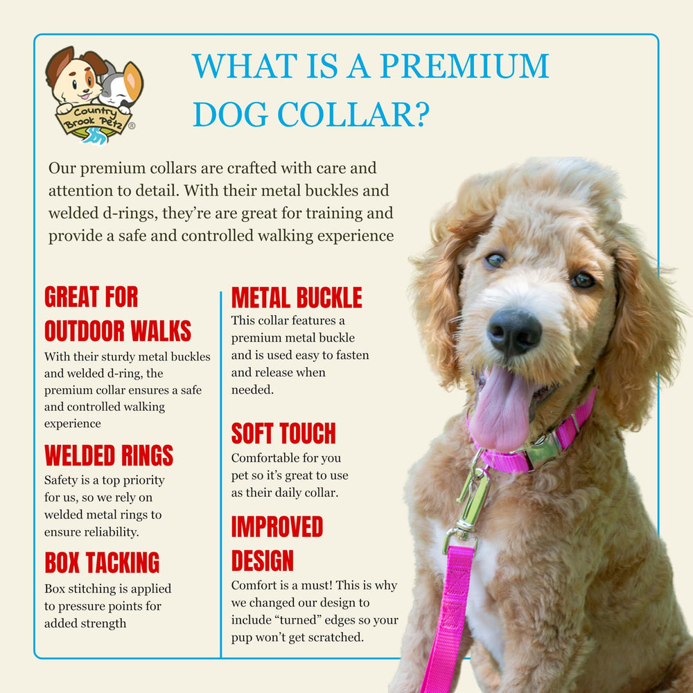 Country Brook Petz collar Made in USA showcases domestic craftsmanship and durability
